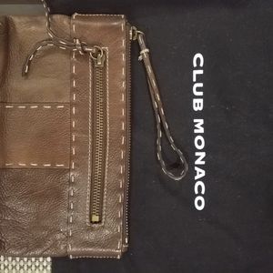 Club Monaco leather clutch